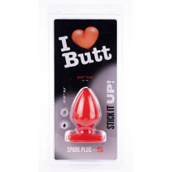 I Love Butt Plug Spade S I Love Butt 9 x 5.3 cm Rouge